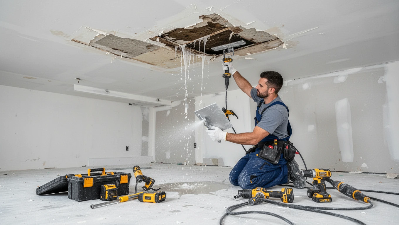 Ceiling Water Damage Repair
